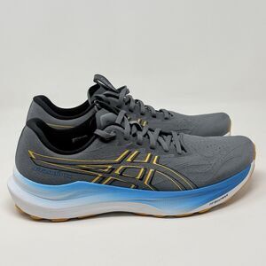 Asics GT-2000 14 Shoes Mens 11 Gray Blue Yellow Lightweight Running Sneakers